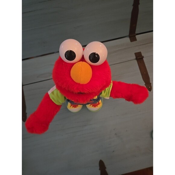 1999 Let's Pretend Elmo Sesame Street Toy Mattel Talks To Play, Children's Toy - Picture 9 of 9